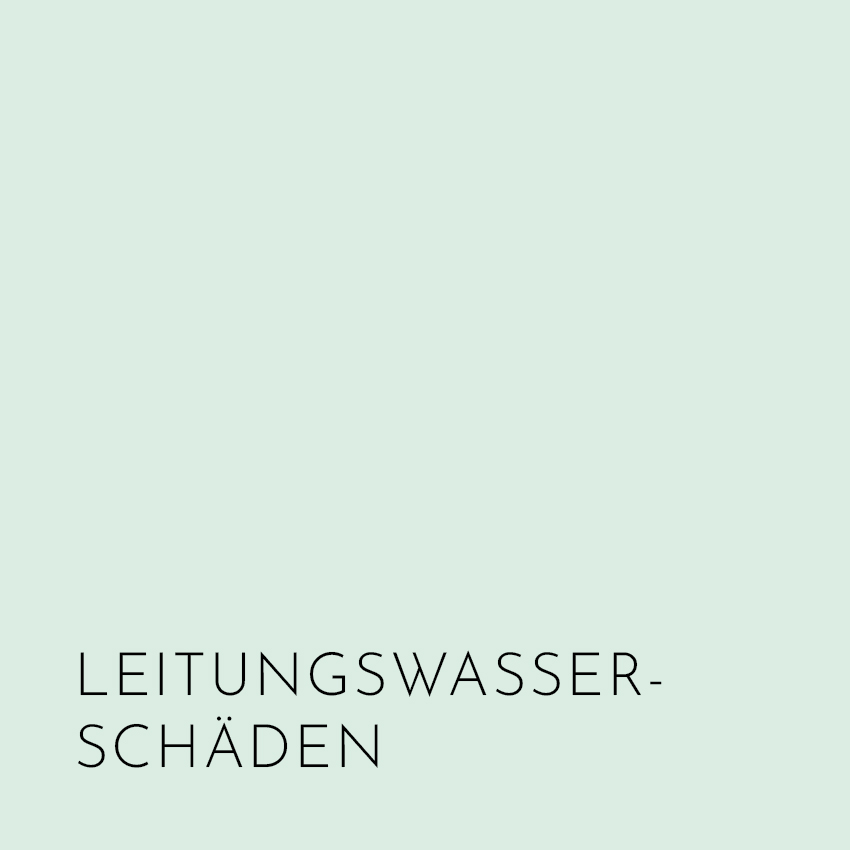 Leitungswasserschäden
